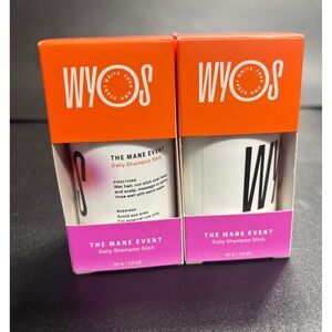 2 X WYOS The‎ Mane Event Daily Shampoo Stick 1.8oz Sulfate-Free Vegan Travel